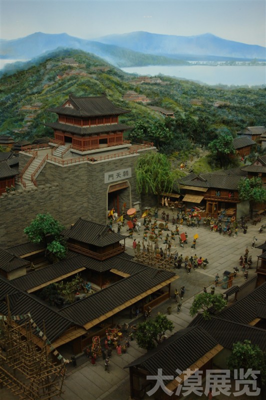 仿真古建沙盤(pán)2